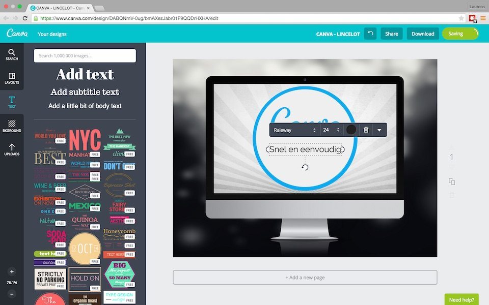 Canva - How to finish your image