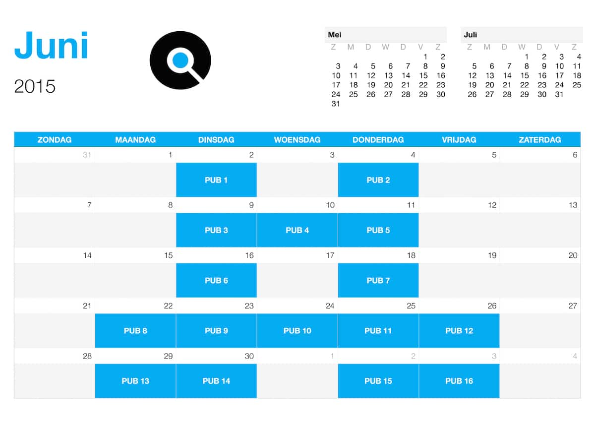 Editorial Calendar