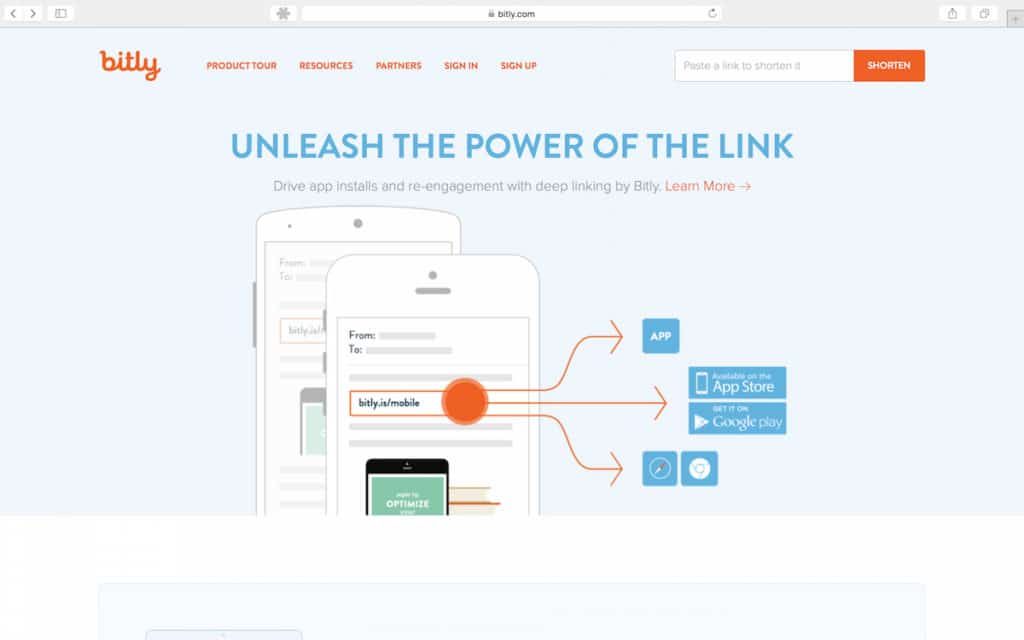 Bitly Homepage