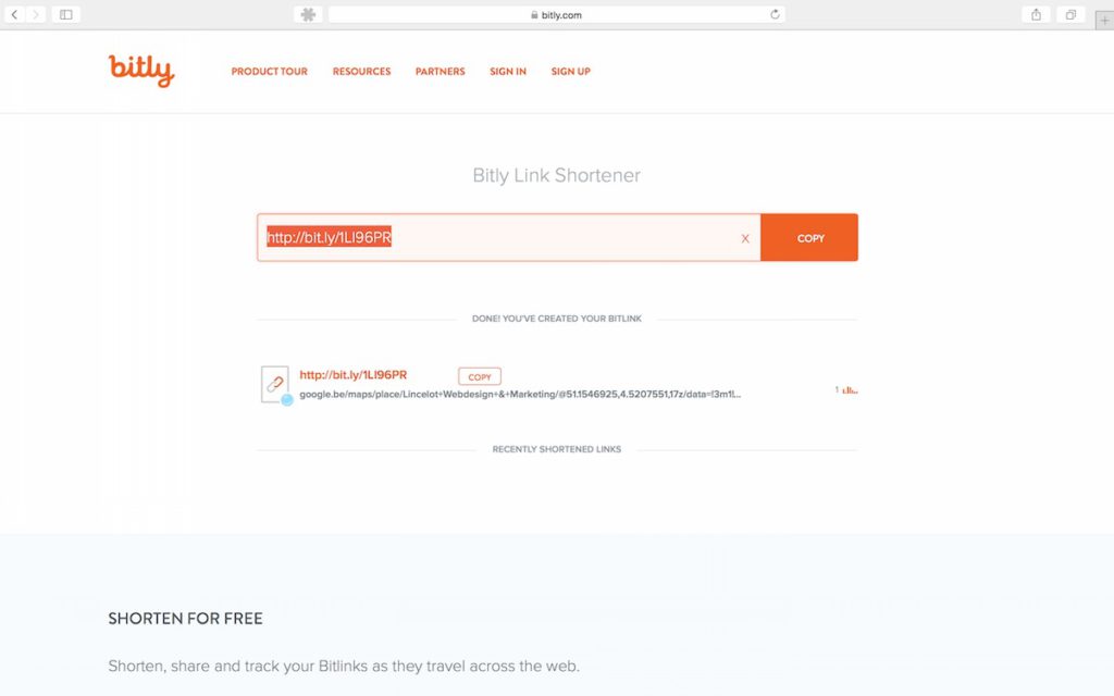 Verkort links met Bitly!