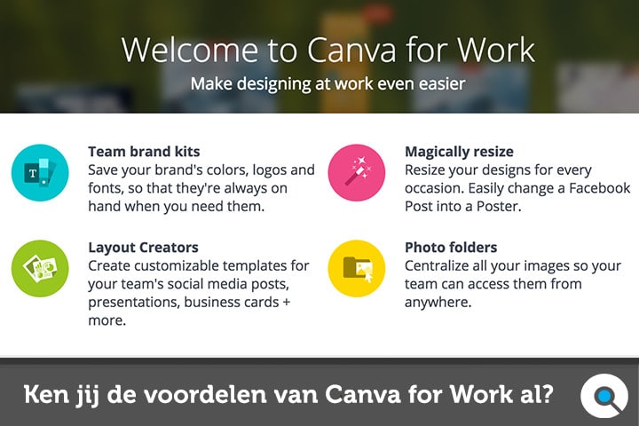 Ken jij de voordelen van Canva for work al?