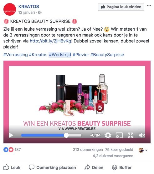 Facebook post idee 11 - Wedstrijd - Lincelot