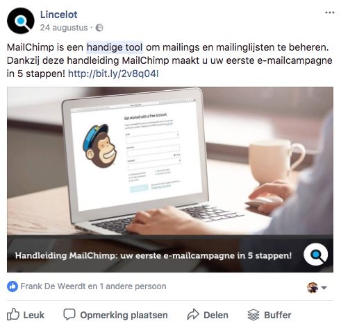 Facebook post idee 19 - Tool - Lincelot