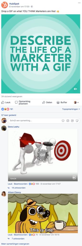 Facebook post idee 22 - GIF - Lincelot