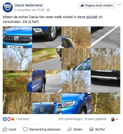 Facebook post idee 27 - Spel - Lincelot