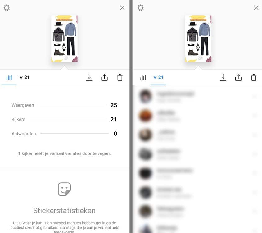 Instagram Stories - Statistieken - Lincelot