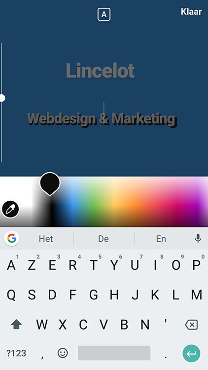Instagram Stories - Tekst tool - Lincelot
