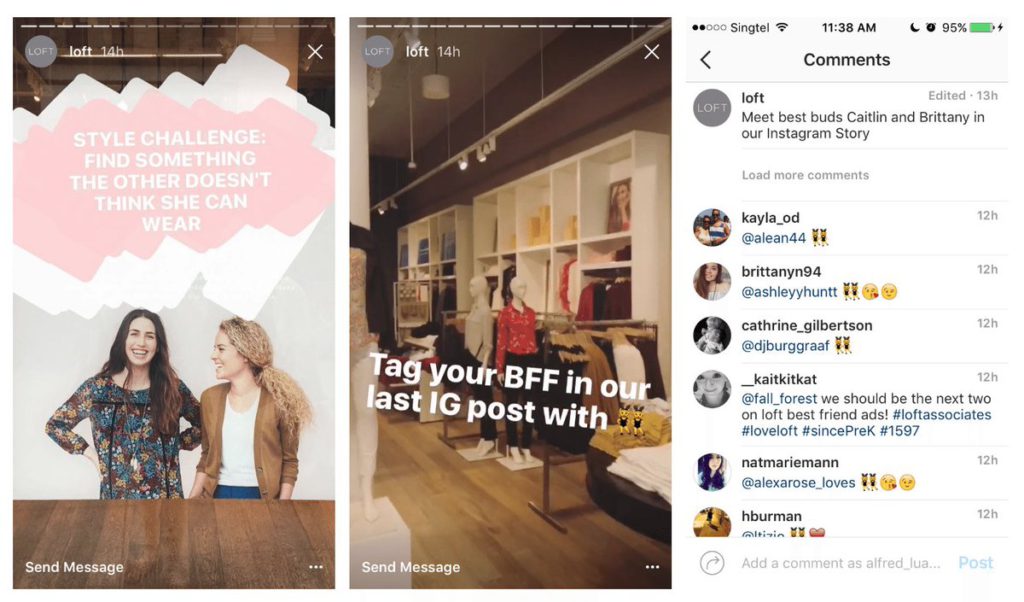 Instagram Stories - Voorbeeld Loft - Lincelot