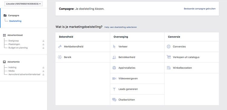 Adverteren op Instagram - Instagram campagnedoel kiezen - Lincelot