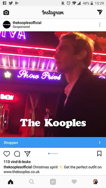 Adverteren op Instagram - Voorbeeld Instagram advertentie - Lincelot