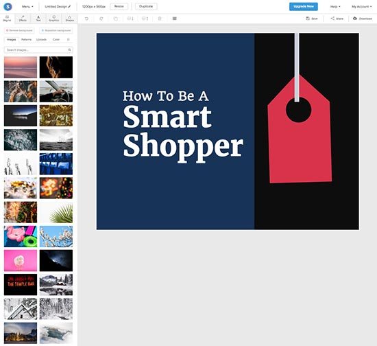 Online foto's bewerken - 5 gratis fototools - Snappa design elementen - Lincelot