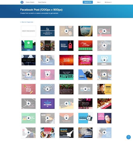 Online foto's bewerken - 5 gratis fototools - Snappa designs Facebook - Lincelot