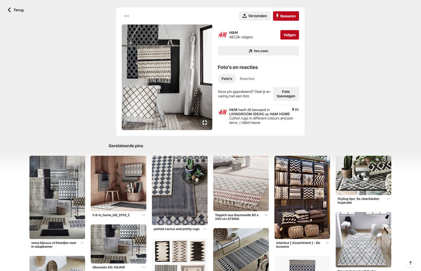 Wat is Pinterest en wat zijn de voordelen voor je bedrijf - Voorbeeld Pin