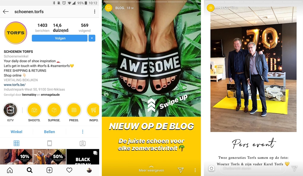 Instagram Hoogtepunten - Instagram Highlights - Schoenen Torfs - Lincelot - S