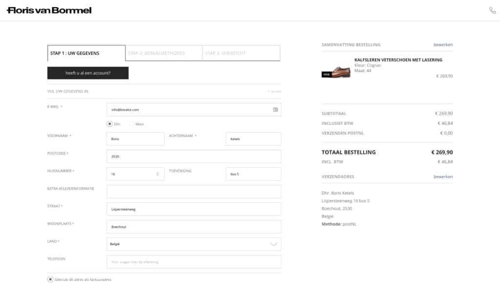 webshop optimalisatie - vlot afrekenen - Lincelot