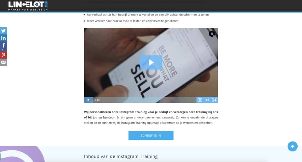 Bounce rate - calls to action - Lincelot