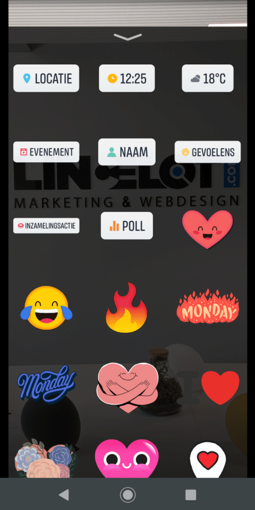 Facebook Stories voor bedrijven - de gids voor beginners - Stickers - Lincelot