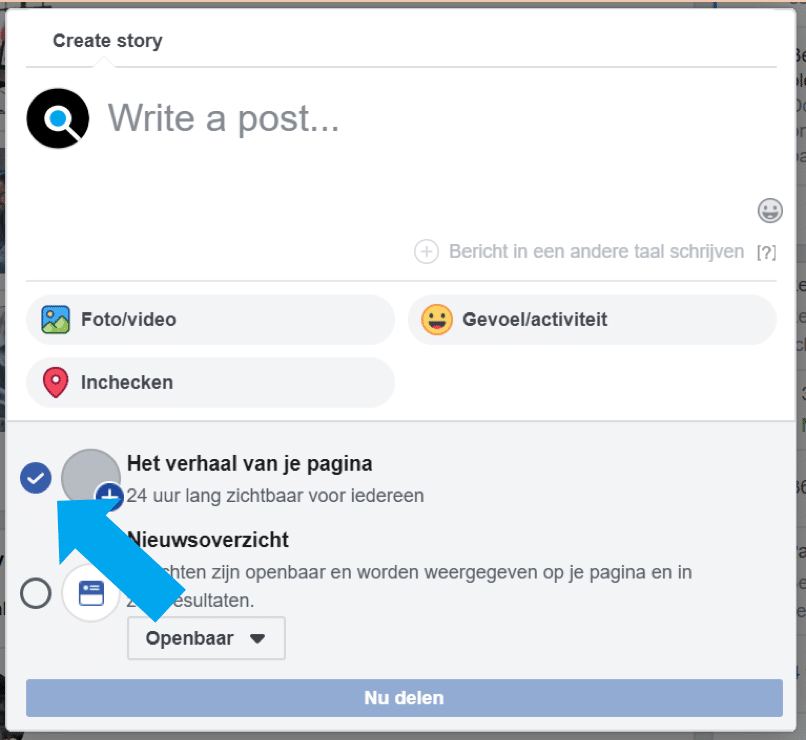 Facebook Stories voor bedrijven - de gids voor beginners - Stories maken - Lincelot - 2
