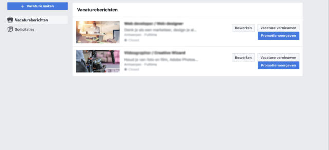 Facebook vacatures: vind nieuwe werknemers via social media