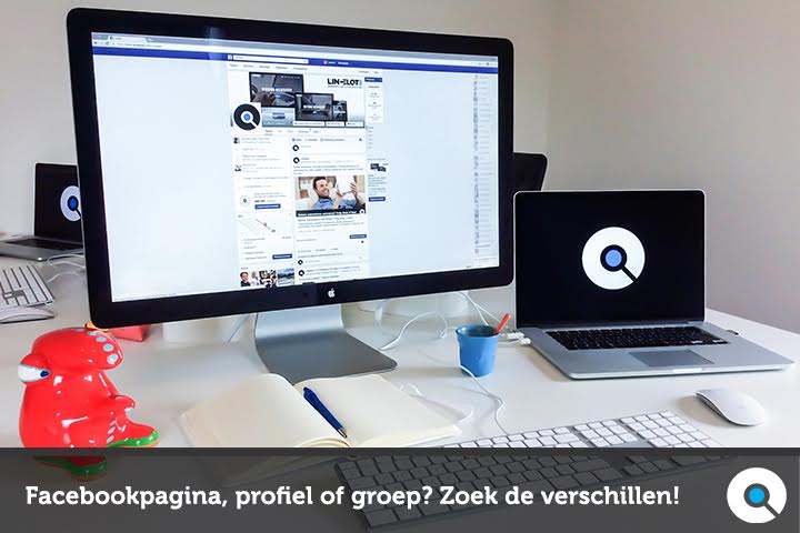 facebook-pagina op computerscherm