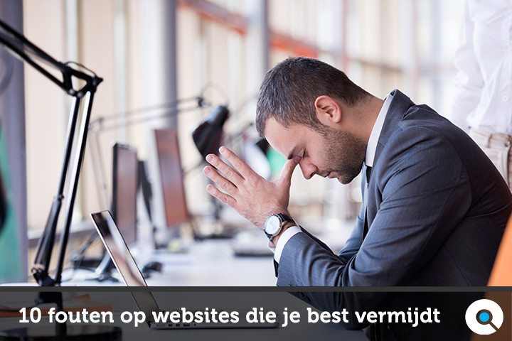 man maakte fout op website en baalt