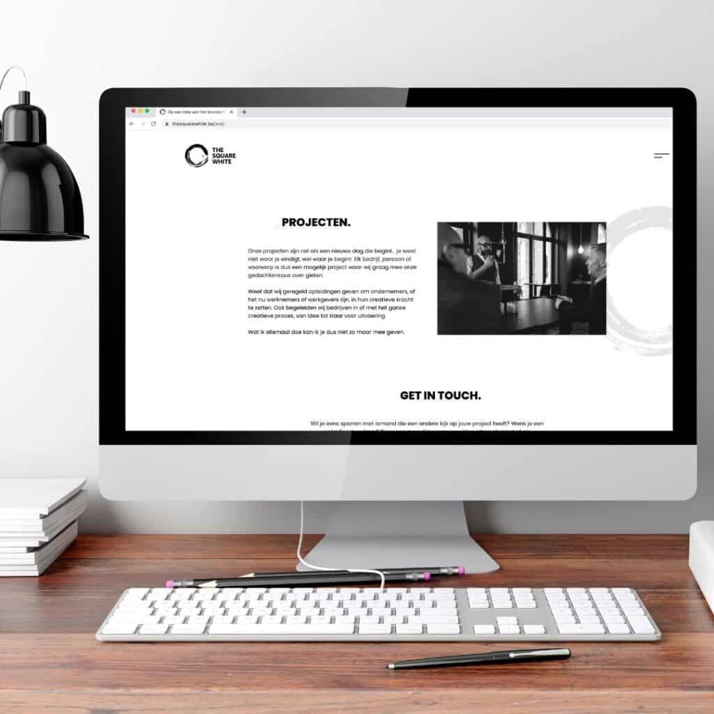 Website The Square White