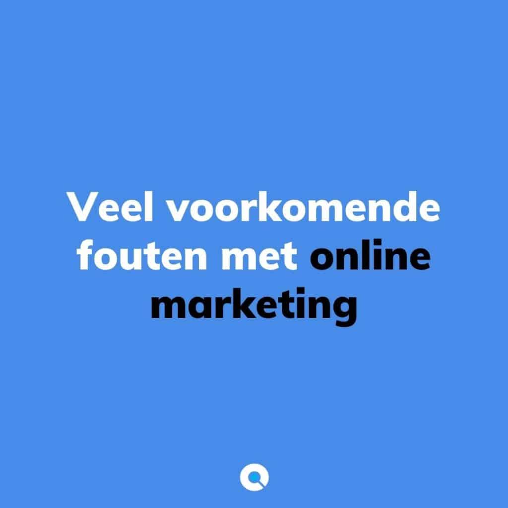Blog veelgemaakte marketingfouten